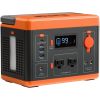 Portable Power Station, 296Wh, Backup Lithium-ion Battery Solar Powered Generator, 300W(Peak Power 600W) Pure Sine Wave AC Outlet, USB QC3.0 LED Light