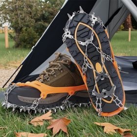 Universal Anti-slip Grip Spikes, 2025 Upgraded Universal Anti-slip Spikes for Ice Skates And Boots, with 19 Steel Spikes, Ice And Snow Grip Spike (Model: XL)