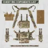 Adjustable & Detachable Tactical Chest Rig